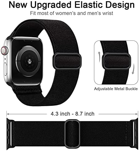 Stretchy najlonski sportski opsezi kompatibilni sa Apple Watch Band 38mm 40mm 41mm Žene muškarci