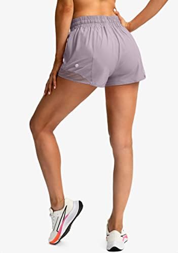 G postepene ženske kratke hlače za ženske kratke hlače za suhe atletičke vježbe za žene sa džepovima sa zatvaračem