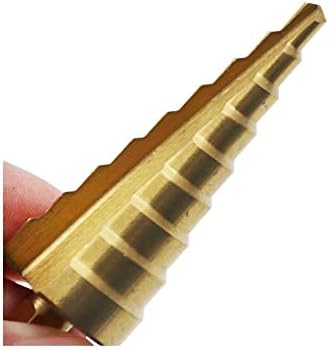 Spiralna bušilica sa žljebovima za bušenje metala alati za bušenje titanijumskih stepenastih burgija 3-13/3-12/4-12/4-20/4-22/4-32mm Konusni alati za sečenje čelične stolarije