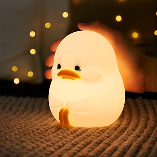 VIVIANYO HD dječije noćno svjetlo slatka silikonska uplakana patka lampa za djecu USB Punjivo