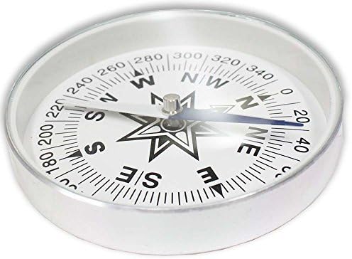 Prečnik 3 prečnik velikih kompasa | 2,25 Compass igle za jednostavno čitanje | 0,5 Aluminijumsko kućište sa dvostrukim pokazivačem | Veliki kompas je odličan za planinarenje, kampiranje, istraživanje novih staza