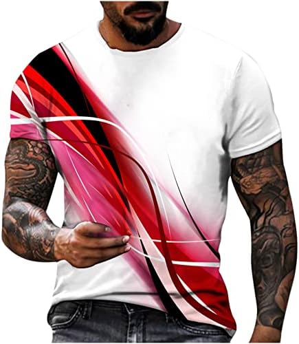 Dizajner Grafički Tees Men 2023 Modni Digitalni Print Pulover Top Summer Sport Fitness Tee Shirt Bluza