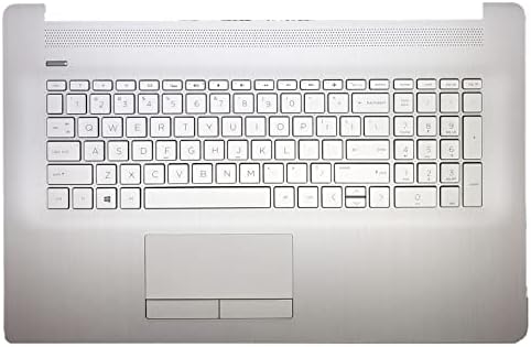 Wzqrps Zamjena Laptop gornji slučaj Palmrest pozadinskim osvjetljenjem ODD tastatura Touchpad Skupština dio za HP 17 po / CA L92787-001 srebro