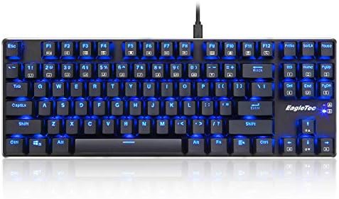 EagleTec KG060 - BR led plavo pozadinsko osvjetljenje mehanička tastatura za igre niskog profila