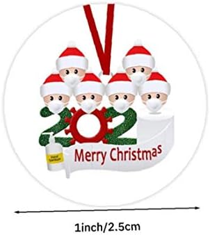 Zonfer 1roll Sretan Božić naljepnice okruglog oblika Božićne samoljepljive naljepnice naljepnice za omotnice
