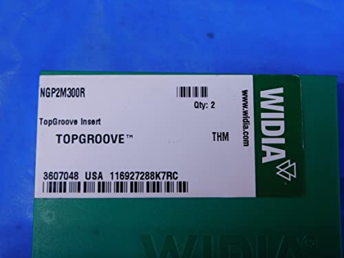2kom Novi WIDIA NGP23M300R THM karbidni umetci za urezivanje TOPGROOVE USA Made - MB12170BW2