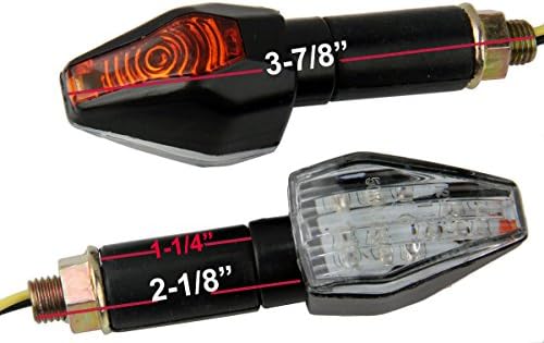 MotorToGo crni LED Žmigavci za motocikle indikatori Žmigavci Žmigavci kompatibilni za 2012 BMW R1200GS