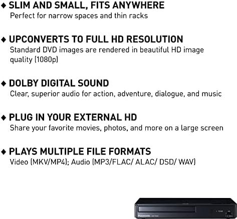 Panasonic Blu Ray DVD plejer sa Full HD kvalitetom slike i Dolby digitalnim zvukom visoke rezolucije, DMP-BD84P-K,
