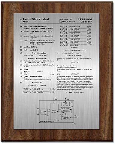 Patentna nagrada za završetak kestenovog drveta 8 x 10