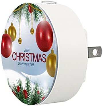2 paket Plug-in Nightlight LED noćno svjetlo sa senzorom sumrak-to-Dawn za dečiju sobu, dečiju sobu, kuhinju, hodnik realistična Božićna pozadina
