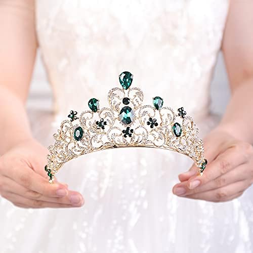 Wekicici Rhinestone princeza krune kraljica Kristalna tijara vjenčanje Hair Accssories za djevojku