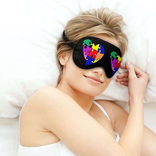 Ovjesnost autizma maska ​​za spavanje izdržljive zasljepljene očiju mekane maske za oči s podesivim kaišem