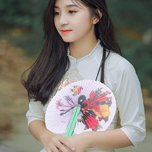 Nuobesty Ručni ventilator navijača sa sklopivim papirnim ventilatorom 3kom kineski cvjetni vjenčani