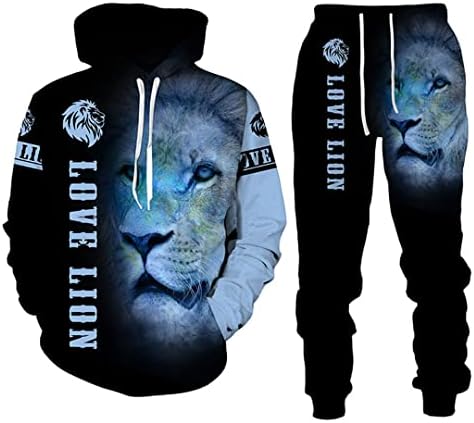 Kralj lavova jesen zima 3D štampani muški džemper s kapuljačom muške sportske trenerke duge rukave