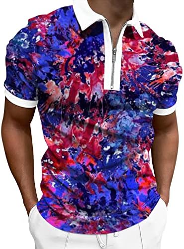 Hssdh majice za 4. jul za muškarce, Patriotske muške Polo majice brze suhe modne Golf majice dizajn
