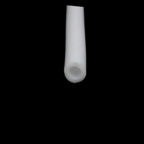 X-dree 3 mm x 5mm Dia Visoka silikonska cijevska cijev gumena cijev bijela 2m (3 mm x 5 mm de diámetro,