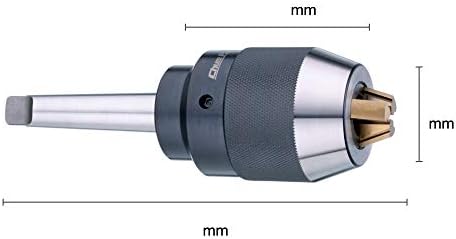 Chum Power 1/8-5/8 Specijalna Stezna glava bez ključa za teške uslove rada sa integrisanom drškom, MT2 drškom, titanijumskim čeljustima