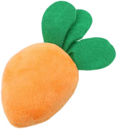 Igračka za žvakanje šteneta Squeaky Plish zvuk slatka biljna šargarepa dizajn igračke izdržljive i korisne