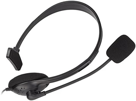 AMONIDA fleksibilne 3.5 mm slušalice za korisničku podršku Black noise Canceling Plug and Play slušalice za kućne računare
