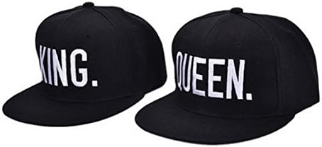 Wendywu Hip-Hop Hats King i Queen 3D vezeni ljubitelji parovi Snapback Caps Podesivi
