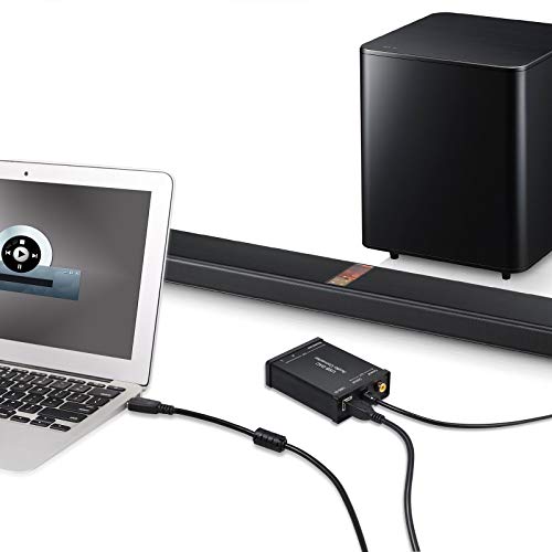 LiNKFOR USB to SPDIF koaksijalni RCA i 3.5 mm priključak za slušalice pretvarač USB DAC optički audio Adapter