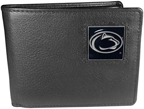 NCAA Siskiyou Sports Mens Penn State Nittany Lions koža Bi-fold novčanik jedne veličine Crna