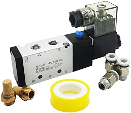 Sinmong Electric Solenoidni vazdušni ventil 1/8 Inlet 2 Položaj 5 Way 4V210-06 AC110V pojedinačni zavojnik