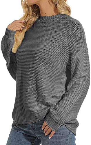 Kulywon ženski džemper pulover Zimske posade izrez dugih rukava izvlačenja pletena pulover žene džemper sa pulovernim