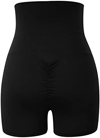 Ženske kratke materinske hlače preko trbušnog udarca Workout Aktivne kratke hlače Tvrdi rep joge hlače