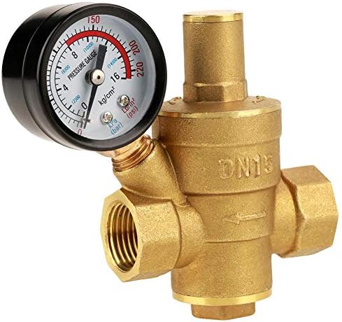 VODNI VENTIL, mesinga DN15 podesivi regulator tlaka za vodu Tlak pritisak smanjujući ventil sa mjernim mjerečem