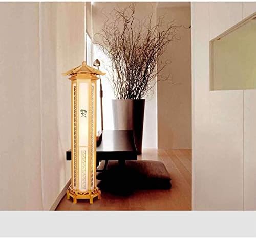 Jednostavna moderna podna lampa atmosferska dnevna soba studija kreativno puno drveta Nordic hotel japanske