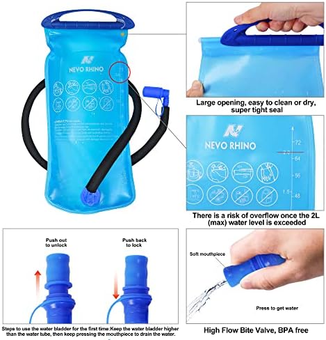 Hidratacijski ruksak 20L & amp; 2l vodena bešika-ventil za ugriz visokog protoka, izolovani paket za