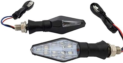 MotorToGo Crna sekvencijalna lampa Žmigavci svjetla LED Žmigavci Žmigavci indikatori kompatibilni za 2017 Yamaha PW50