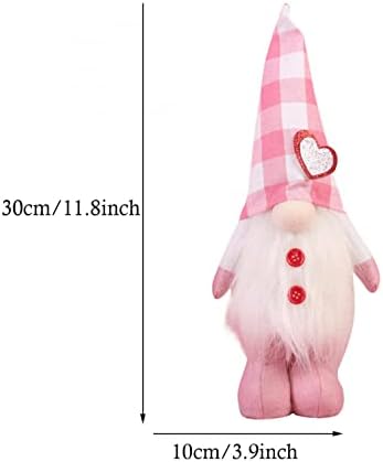Dan zaljubilja Gnome Plish - MR i MRS Scandinavian Tomte Elf ukrasi - Švedske Tomete Dwarf figurice Tabela Gnomi Dekor Pokloni poklone - punjeni Plushie ukrasi