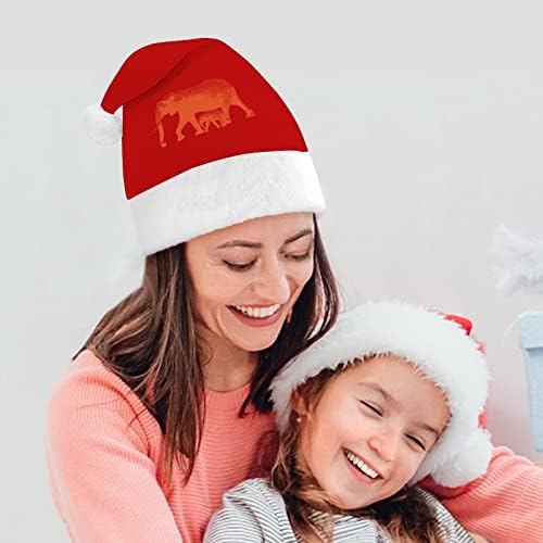Slonovi Print Božić šešir Santa kape Božić Tree dekoracije Holiday Decor pokloni za odrasle žene Family Men