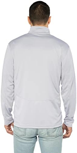 Vantage odjeća za muškarce Standard Collegiate Micro Mesh Performance Grey 1/4 zip pulover