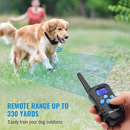 Petrainer PET998DRB2 ovratnik za obuku pasa s daljinskim upravljačem za 2 psa, punjiva vodootporna daljinska kragna za pse sa zvučnim, vibracijama i statičkim elektronskim ovratnikom za pse, raspon od 1000 stopa