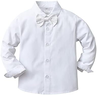 Toddler Kids Baby Boys Jesen zimske odjeće s dugim rukavom majicom s bowtie + prslukom + duge hlače