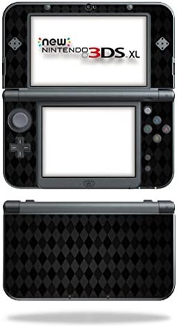 MightySkins koža kompatibilna sa Nintendo 3DS XL-Crni Argyle / zaštitni, izdržljivi i jedinstveni