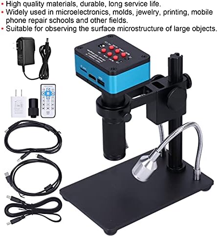 Eujgoov Industrijska mikroskopska kamera 4K USB C?Digitalna laboratorijska kamera za montiranje kamere sa nosačem stola za mikroskope