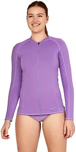 Speedo Ženska UV košulja s dugim rukavima puni zip prednji rashguard