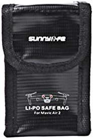IEAGO RC Lipo baterija za DJI zraku 2S, sigurnosna baterija sigurnosna torba za zaštitu od eksplozije-otporna na zaštitu paketa za skladištenje baterije za DJI Mavic Air 2 / Air 2s drone, 3pcs, crna