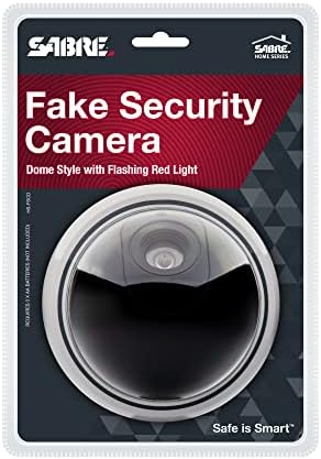 Sigurnosna kamera saber lažna kupola, trepćuće crveno svjetlo za noćnu vidljivost, realističan