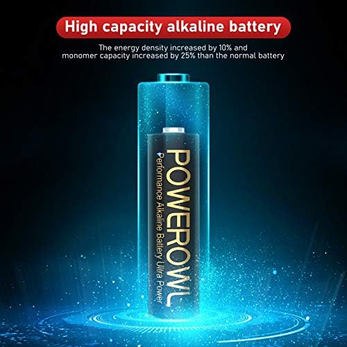 POWEROWL alkalne AAA baterije 24 pakovanje & amp; LR44 baterije 40 pakovanje