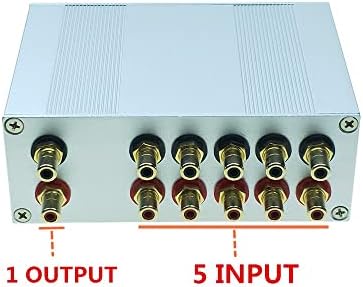 N / A 5 ulaz 1 izlaz / 1 u 5 out HiFi pasivni audio ulazni selektor signala zvučni signal Splitter signal