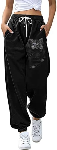 Leewos Harem hlače ženske široke Y2K Jogger hlače visokog struka modne Boho hlače Chino hlače kapri
