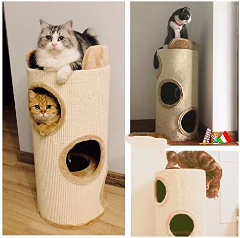 TWDYC multifunkcionalne mačke Penjanje okvira Sisal Tube Mačke Tree Mačke Leglo kućne ljubimce