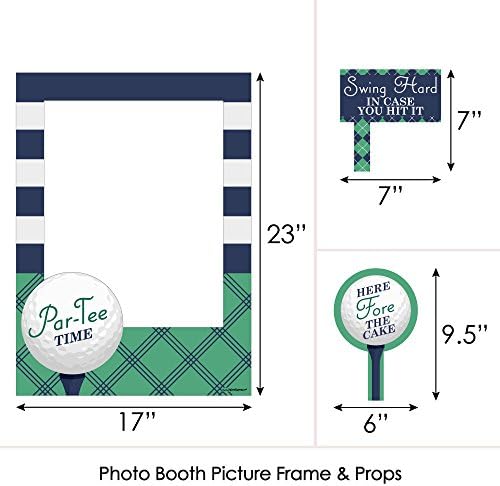 Big Dot sreće Par-Tee Time-Golf-rođendan ili penziju stranka Selfie Photo Booth okvir za slike & rekviziti-štampano