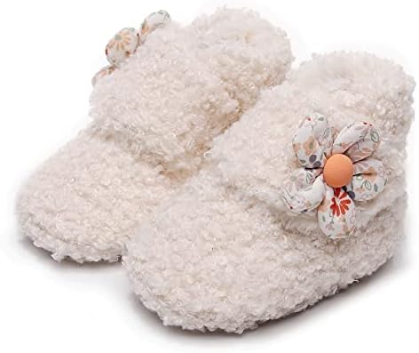 Feoya baby čizme Toddler papuče novorođene cipele za hodanje Neklizaju plišani krzneni kućni papuče 0-18 mjeseci