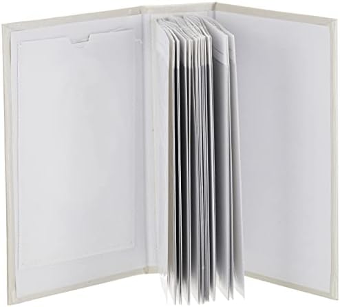 Pioneer Foto albumi 100-džepni album moieine sal-om sa silvertonskim ovalnim okvirom i u obliku svadbenog albuma za 4 po 6-inčnim otisci, bjelokosti